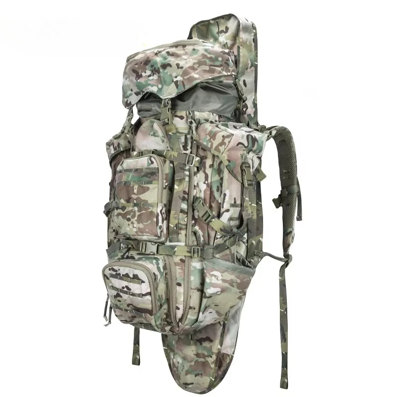 80L Tactical Assault Backpack Hydrating Padded Shoulder Strap Hip Belt Hiking and Hunting Backpack