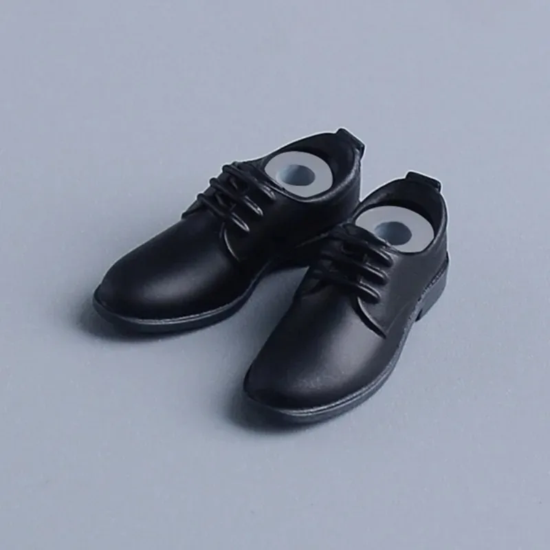 ما قبل البيع 1/12 مقياس الذكور الملابس الرسمية الأعمال الأحذية البلاستيكية الأحذية الصلبة نموذج صالح 6 ''عمل أرقام الجسم الدمى التبعي #5