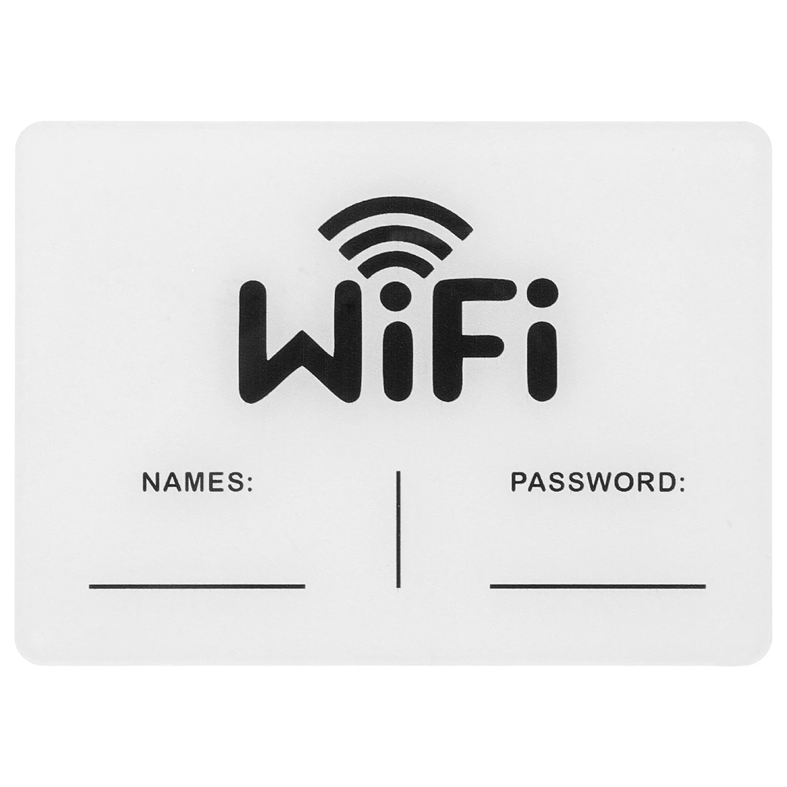 

Wifi Password Sign, Clear Acrylic Wall Mounted Display Board For Guest Rooms Businesses Public Spaces, Modern Minimalist