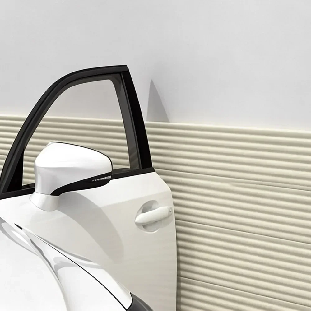 Auto-Kanten-Eckenschutz W-Form NBR Stoßfängerstreifen Auto-Garagenwand-Sicherheitsschutz 3D-Schaumstoffpolster 2M Streifen mit doppelseitigem Klebeband – Detail 3