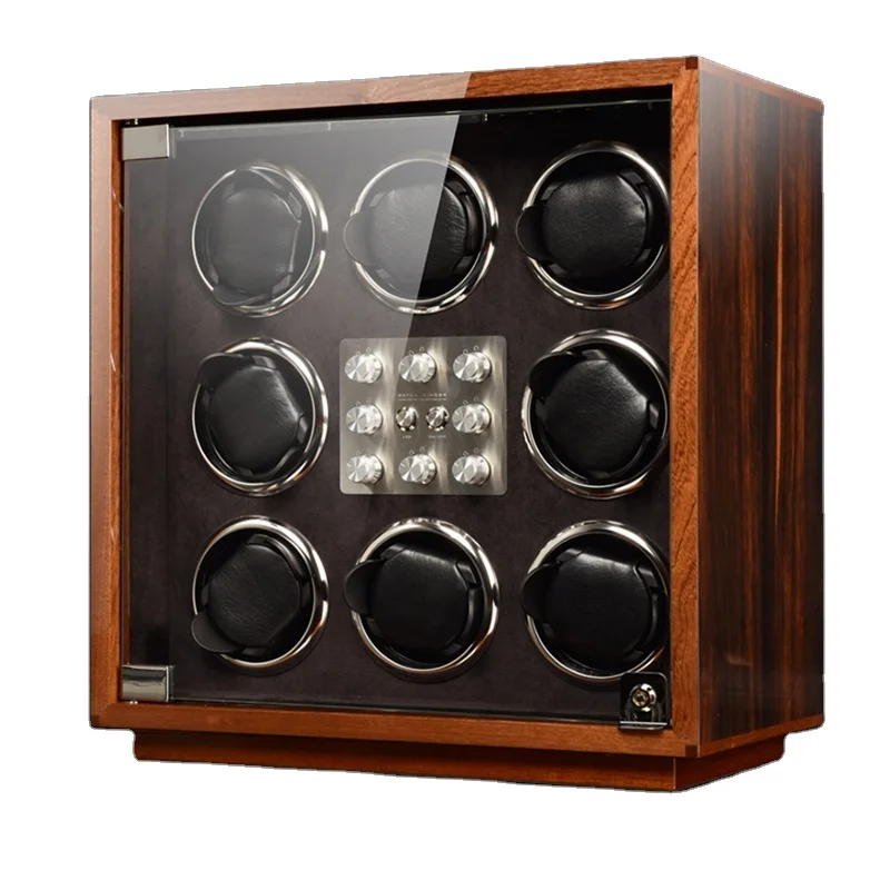 High Grade Wood Design Watch Winder 6 Watch Jewelry Watch Winder Automatic For Motor