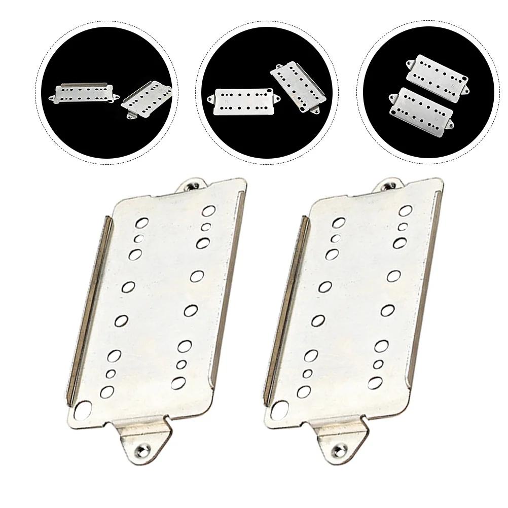 2 Pcs Pickup Base Guitar Metal Portable Baseplate Humbucker Wearable Musical Instrument