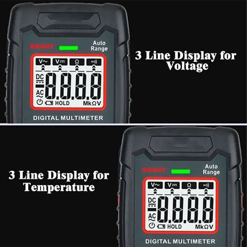 AN109 Portable Digital Smart Multimeter High-precision Intelligent Anti-burn NCV on-off AC/DC Voltage Electrician Repair Tools