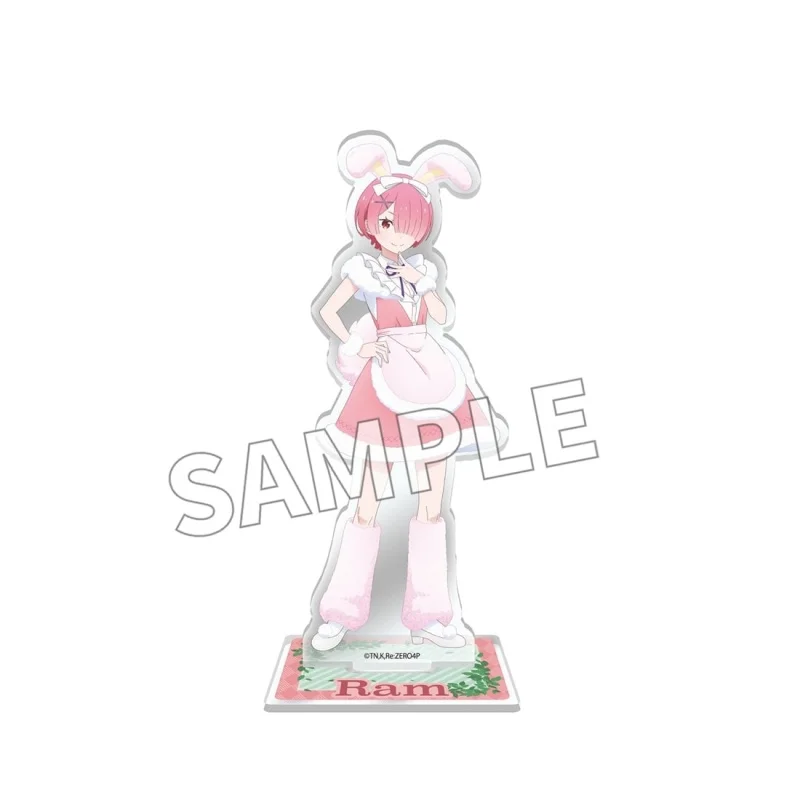Re Zero Starting Life in Another World Anime Acrylic Stand Keychain Emilia Natsuki Subaru Desktop Ornament Fan Collectibles 15CM