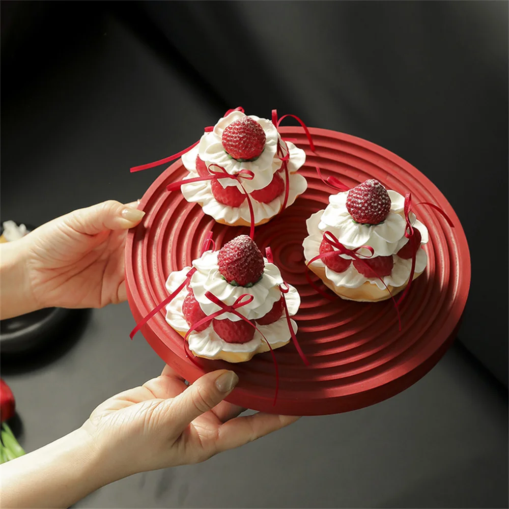 

cake artificial sweets simulation food props store shop wedding birthday decoration strawberry fruit tart dessert cake model