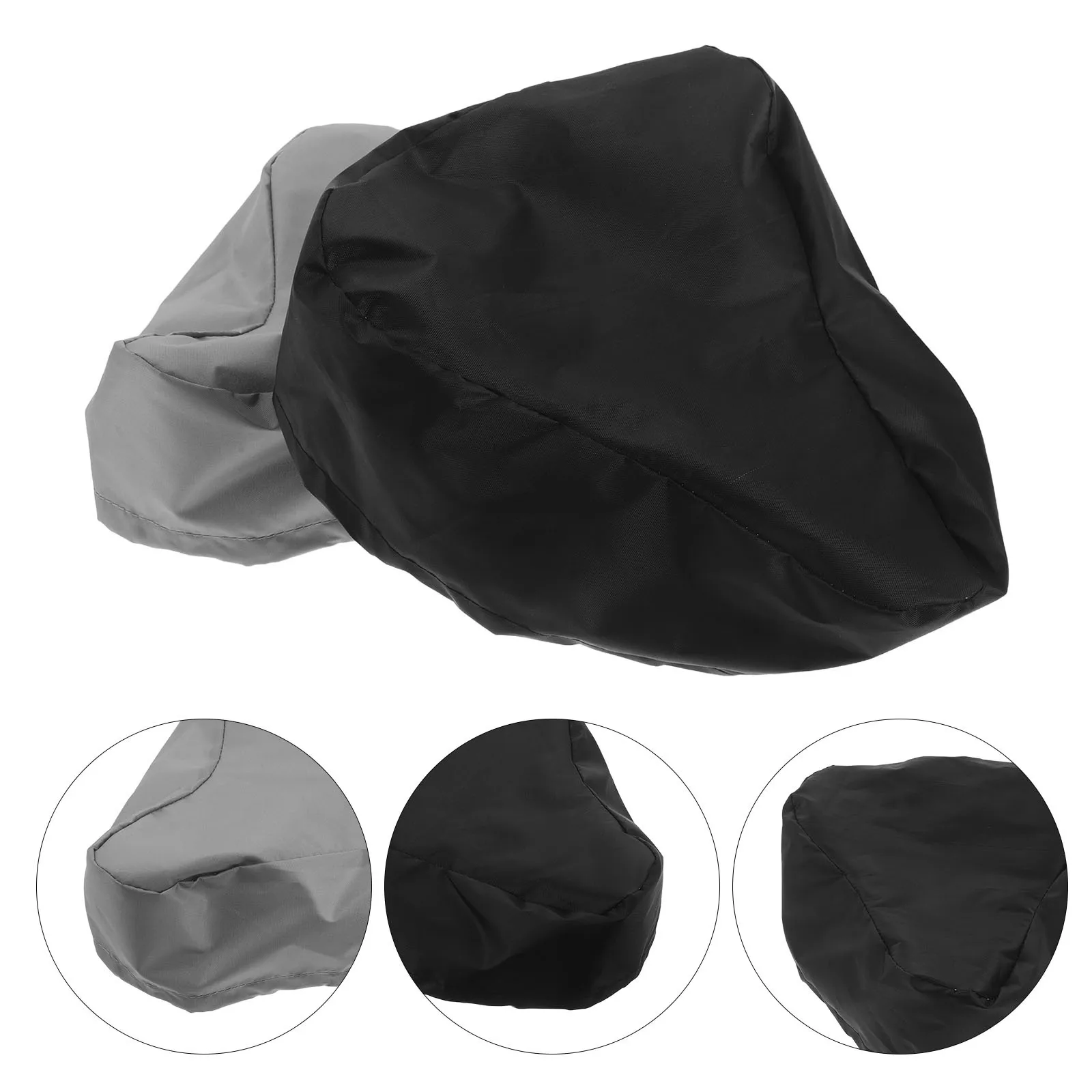 

2Pcs Bike Saddle Protective Cover Waterproof Dustproof Oxford Fabric Drawstring Fit Mountain Road Electric Bike Seat Rain Dust