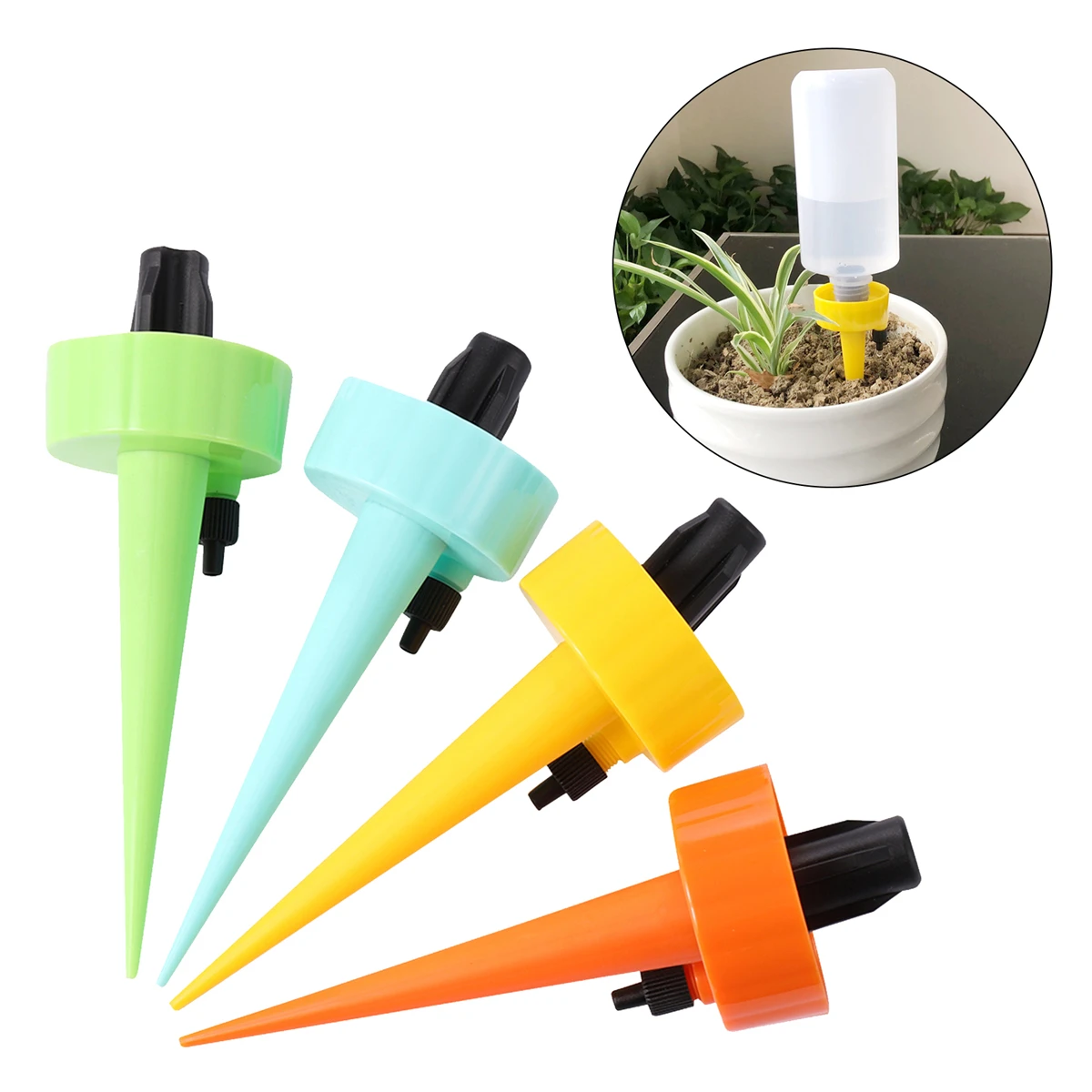 Adjustable Self-Watering Spiked Dripper Automatic Drip Irrigation Device Garden Watering Tool For Plant Flower Bonsai Vegetable