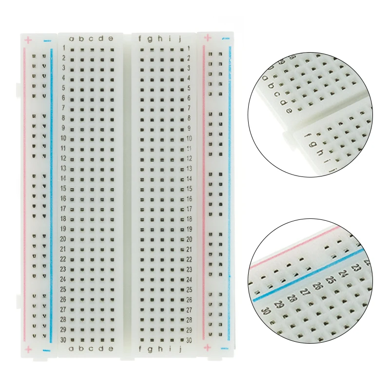 1PCS New 400 Tie Points Solderless PCB Breadboard DIY Bread Board Mini Universal Test Protoboard For Bus Test Circuit Board