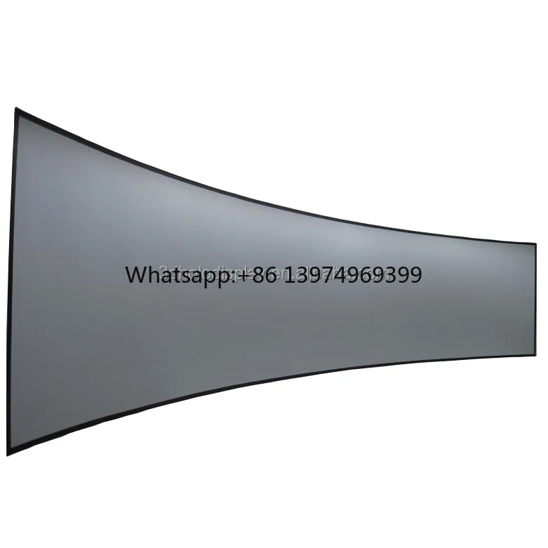 Large Curved Multi-Channel Seamless Projection Screen with 160 View Angle for Flight Simulation High-Accuracy Projector