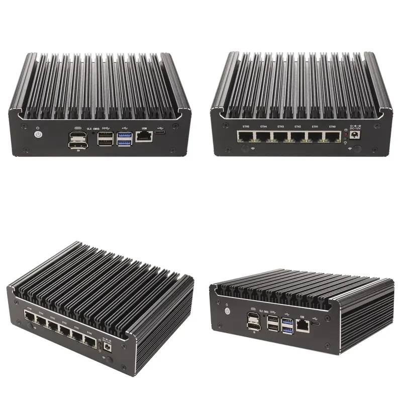 Routeur sans ventilateur U300 Pen-tium Gold 8505 7505 6xi226-V 2.5G Ordinateur DDR5 DDR4 NVMe SATA Proxmox PfSense Pare-feu Mini PC