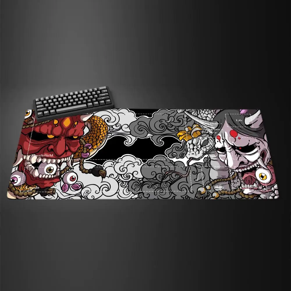 samurai devil  Mouse Pad for MTG DTCG CCG RPG Trading Card Inked Game Playmats Smooth Rubber Surface Battle Game table mat