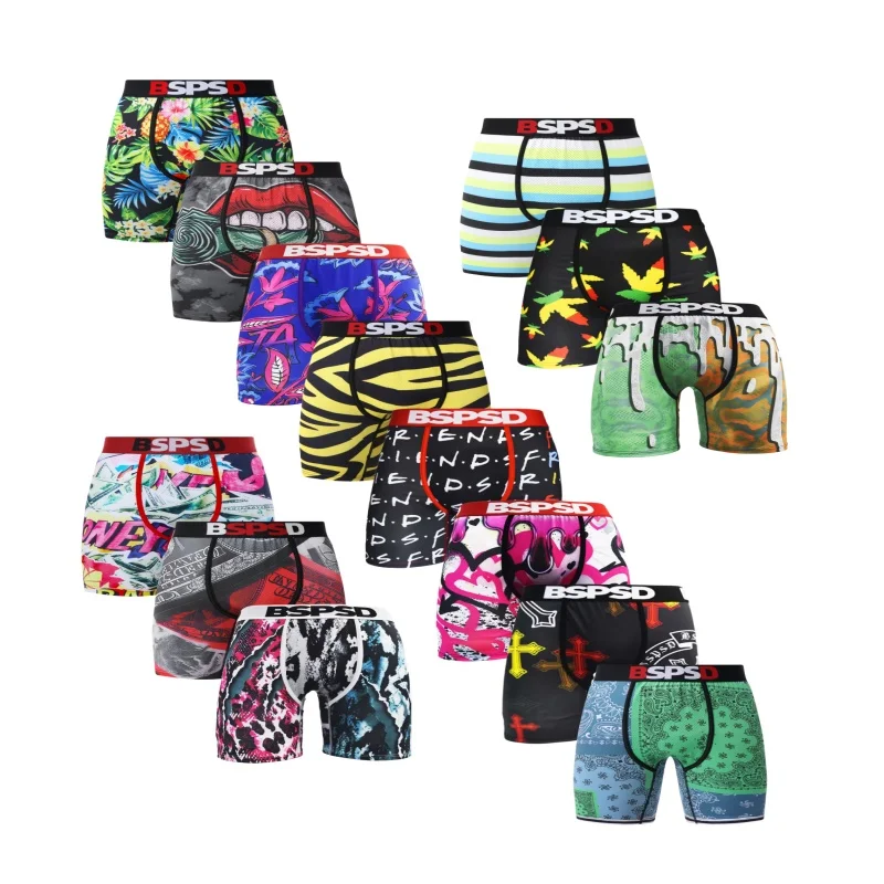 

Men Underwear Boxers Sexy Comfort Breathable Man Boxershorts Underpants Plus Size Printed Mens Panties Men's Boxers Shorts