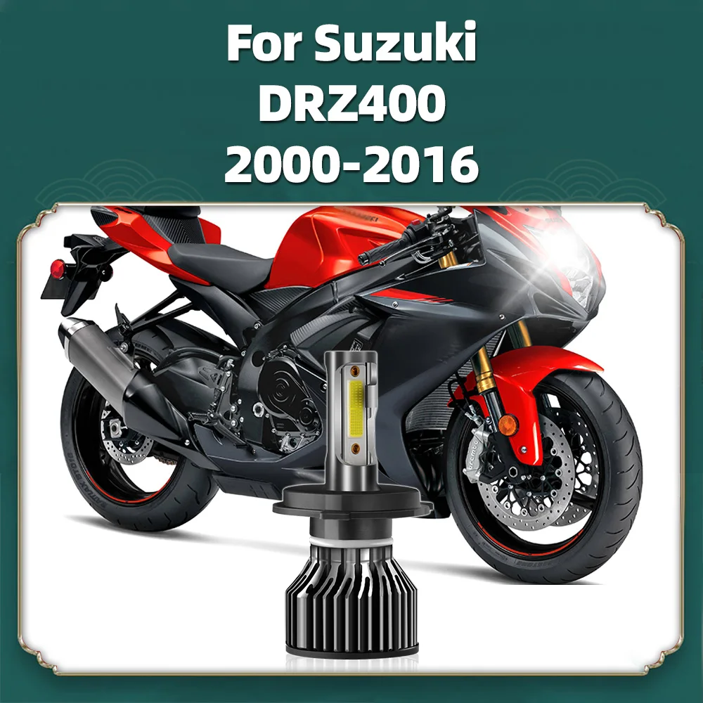 

1x для Suzuki DRZ400 2000-2010 2011 2012 2013 2014 2015 2016 светодиодная лампа для фар мотоцикла, велосипеда, 10000LM, супер яркая