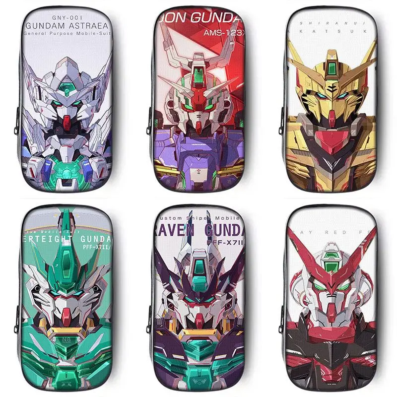 Gundam Joint Mobile Suit Pen Bag Peripheral Anime Boys and Girls Trendy Cool Large Capacity Stationery Box Gift Wholesale