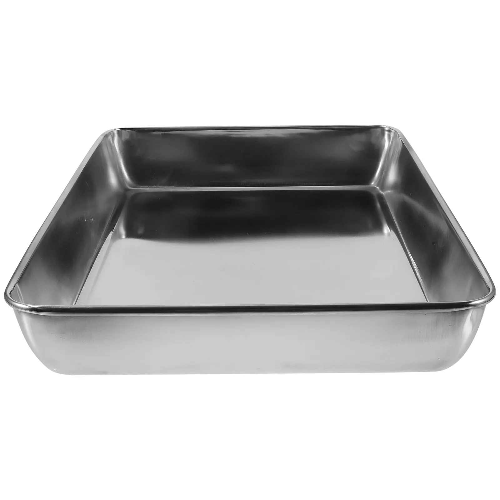 

Stainless Steel Bath Basin 41x32cm Pigeon Parrot Shower Tray Metal Tub Safe Easy Match Pet Supplies Bathing Tub