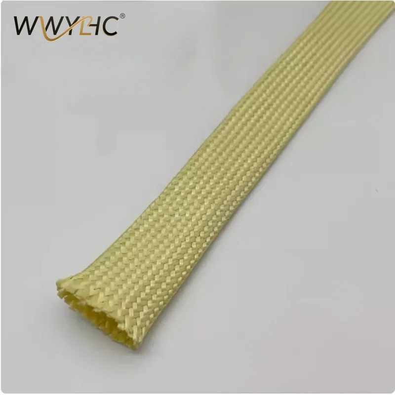 Suitable for 4/6/8/10/12/16/20/25MM Fiber Woven Mesh Rope Tube, Hollow Belt Sleeve, 1m Protective  Flexible Hose Insulation