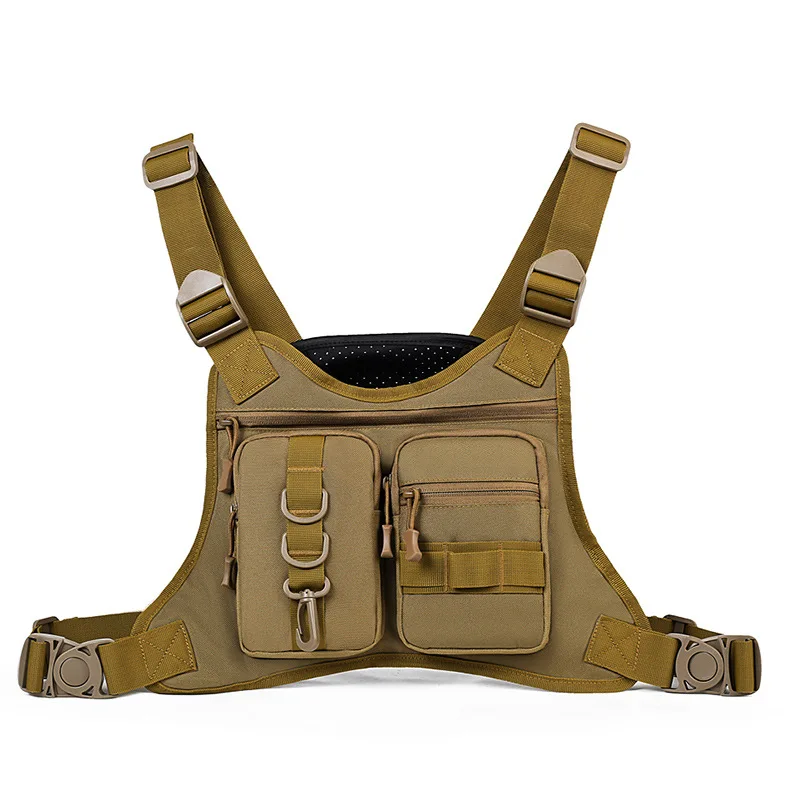

Тактический Molle передний нагрудный жилет, сумка для спорта на открытом воздухе, путешествий, мужской рюкзак для рыбалки, пешего туризма, кемпинга, треккинга, тренировок