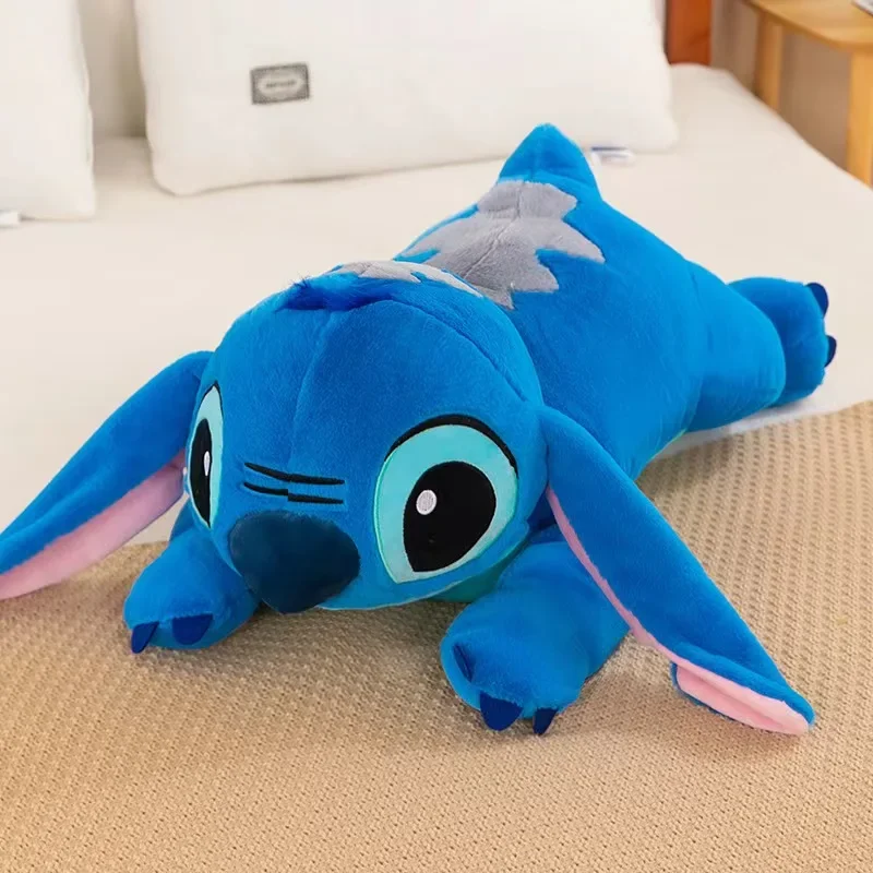 Lilo & Stitch Plush Toy 50-75CM Disney Angel Pillow Anime Doll Cartoon Stuffed Soft Kawaii Companion Children's Birthday Gift