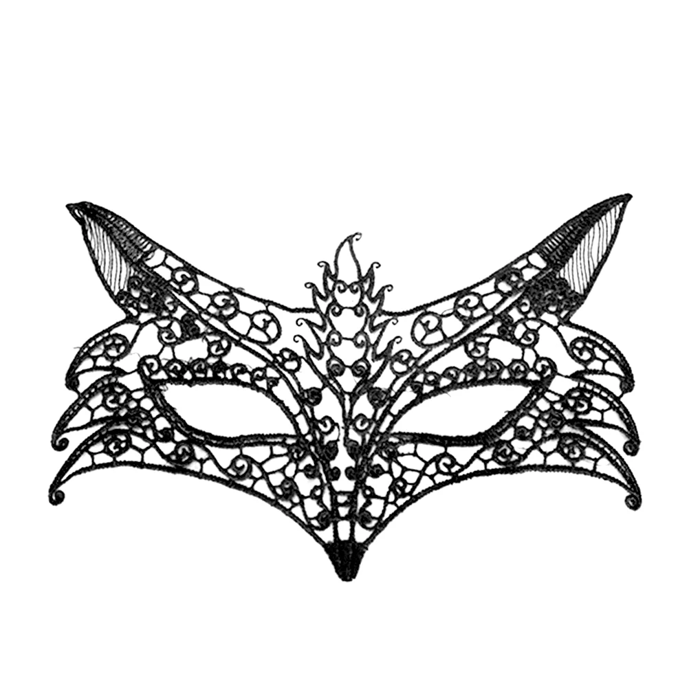 

1pc Hollow Out Lace Face Mask Halloween Evening Party Prom Masquerade Party Mask Lace Half Face Mask Eye Mask Dancing Dress Up