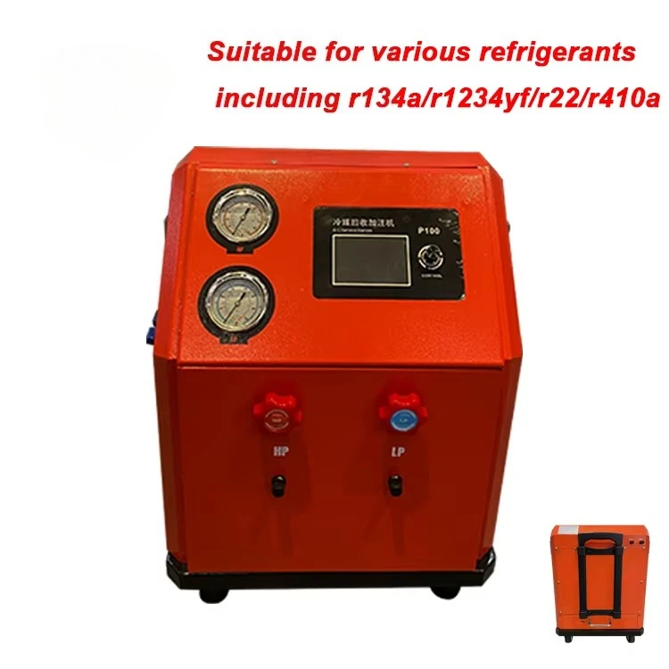 Gas R12 R134a R410 R500 R1234yf R22 R410A R402a Portable Multi Refrigerants Recycling Refilling AC Recovery Recharge Machine