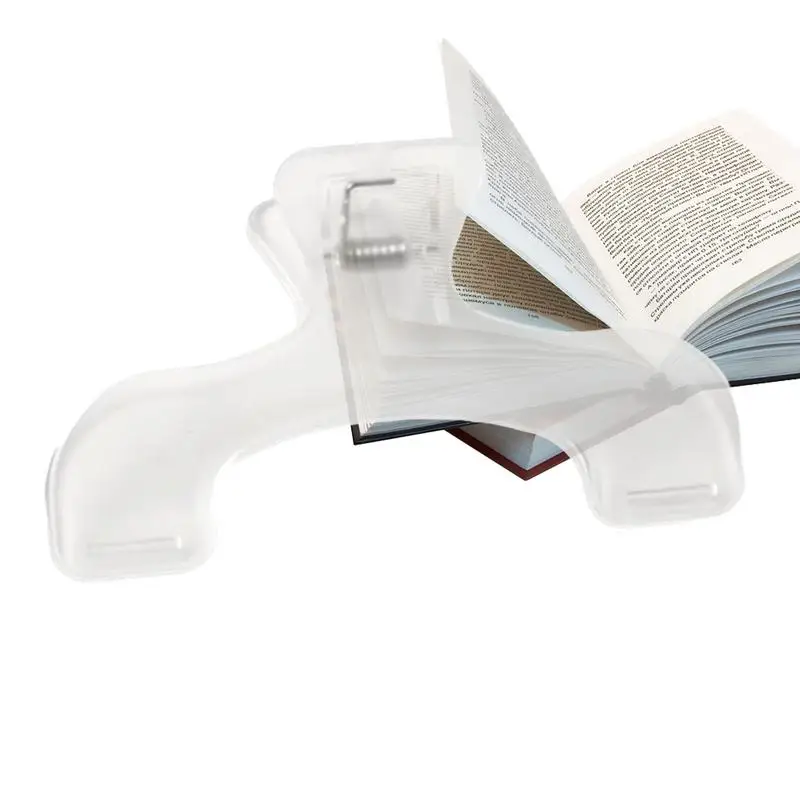 Book Page Holders for Reading Transparent Reading Book Clip Aid Bookmark Book Holder Clip for Home School Bookstores and Work