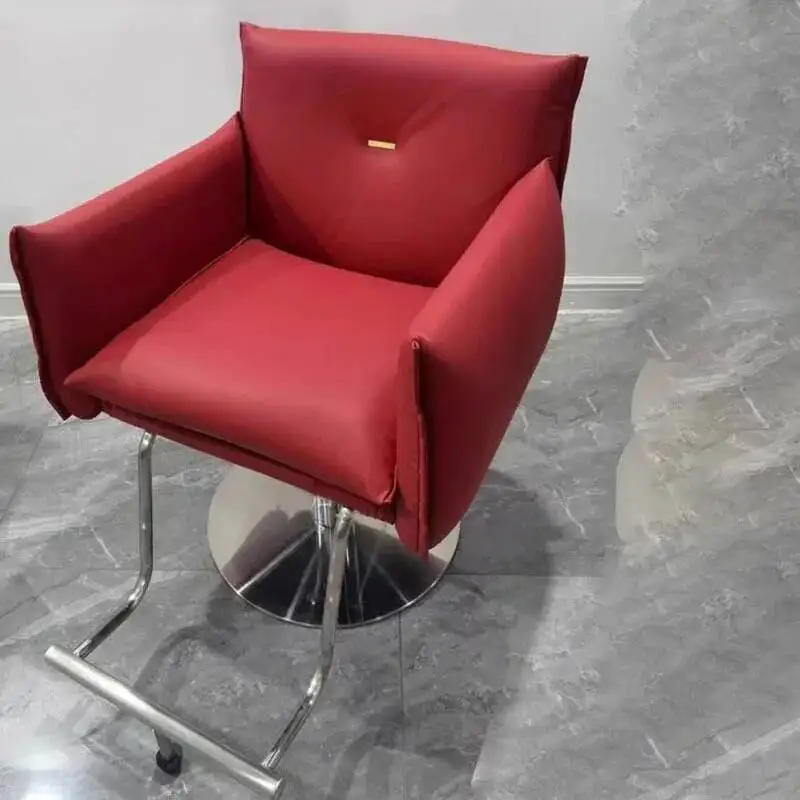 كرسي صالون الحلاقة الفاخر الحديث المحمول صالون الحلاقة الجمال تصفيف الشعر كرسي صالون معدات دوارة أثاث Cadeira