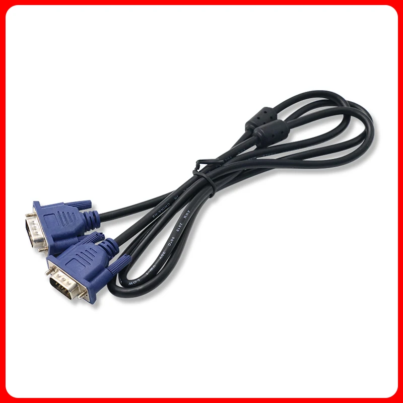 Newest 1/lot 1.5M VGA To VGA Cable Male To Male for Computer Monitor TV LCD Monitor Projector HD Cable Shielded Converter