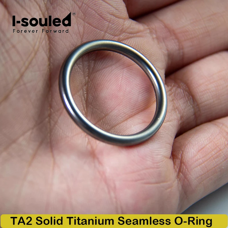 

Multi-Size Pure Titanium Sealing Ring Industrial Corrosion-Resistant DIY Craft Fashion Minimalist O-Ring