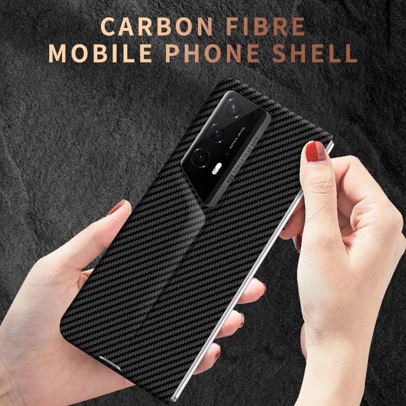 Carbon Fiber PC Case For Honor Magic V2 RSR Porsche Design V2 Full Cover Anti Fingerprint Heat Dissipation Camera Protector Case