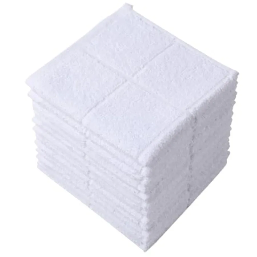 

Dishcloths Kitchen Highly Absorbent Dish Rags 100% Cotton Dish Cloths for Washg Dishes, Cleang 11 x 11 ch, 12 pcs