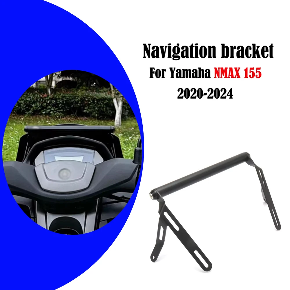 

Motorcycle Accessories CNC Aluminum GPS Navigation Bracket Handlebar Bar Extension Bracket FOR YAMAHA NMAX 155 2020 2021-2024