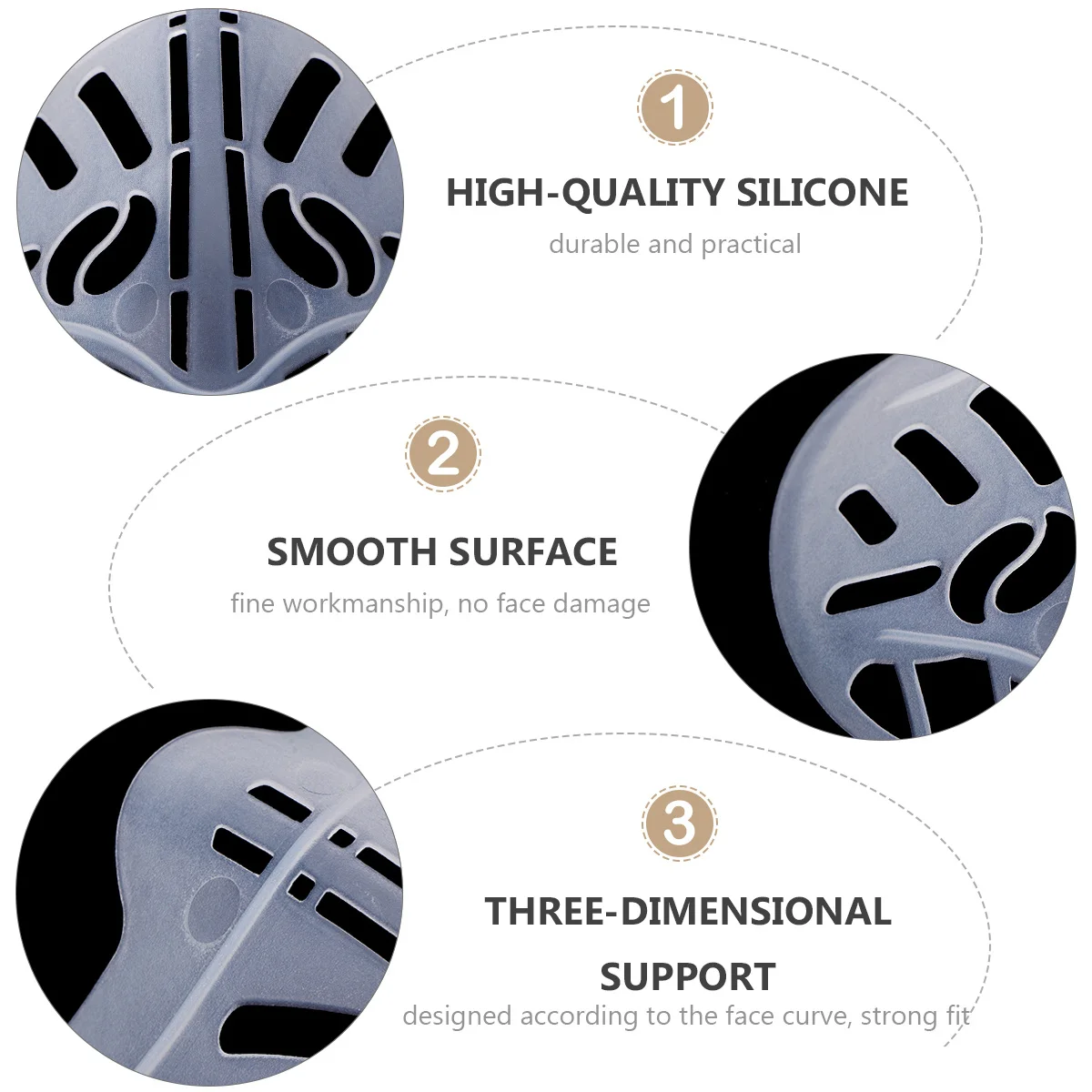 

Mask Holder Safer Bracket Accessories Breathable inside Pad Stand Easier to Use