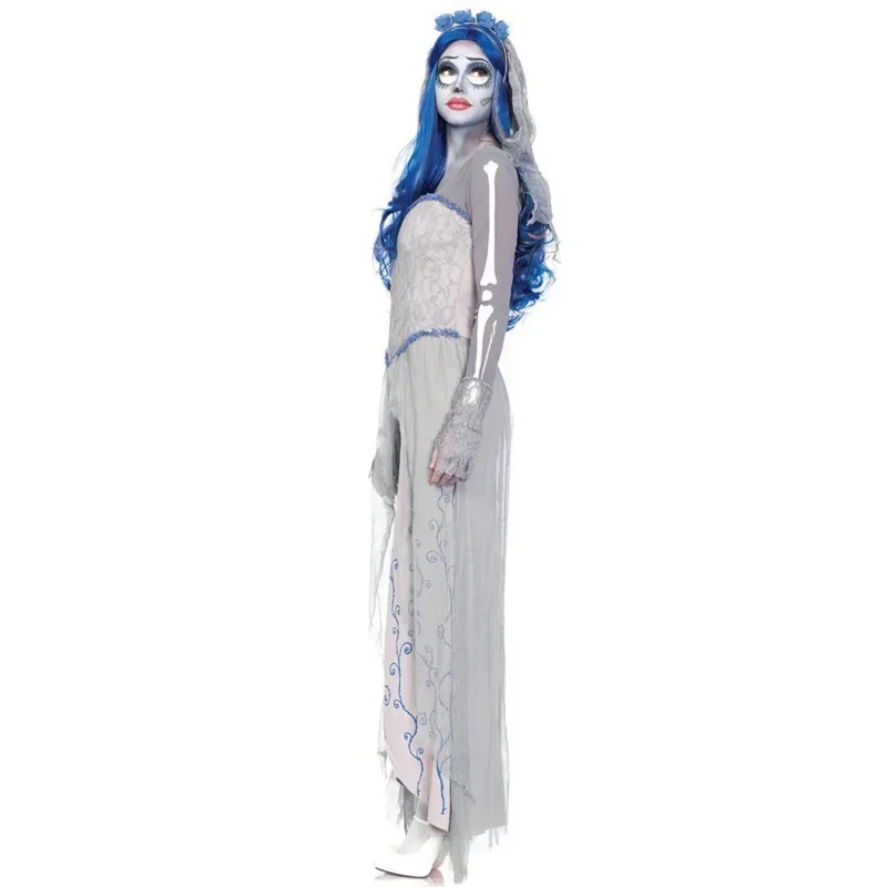 Nuevo vestido 2025 A para mujer diablo Cosplay fiesta diablo cadáver novia disfraces Halloween mujeres disfraz de vampiro aterrador ropa i1k5u