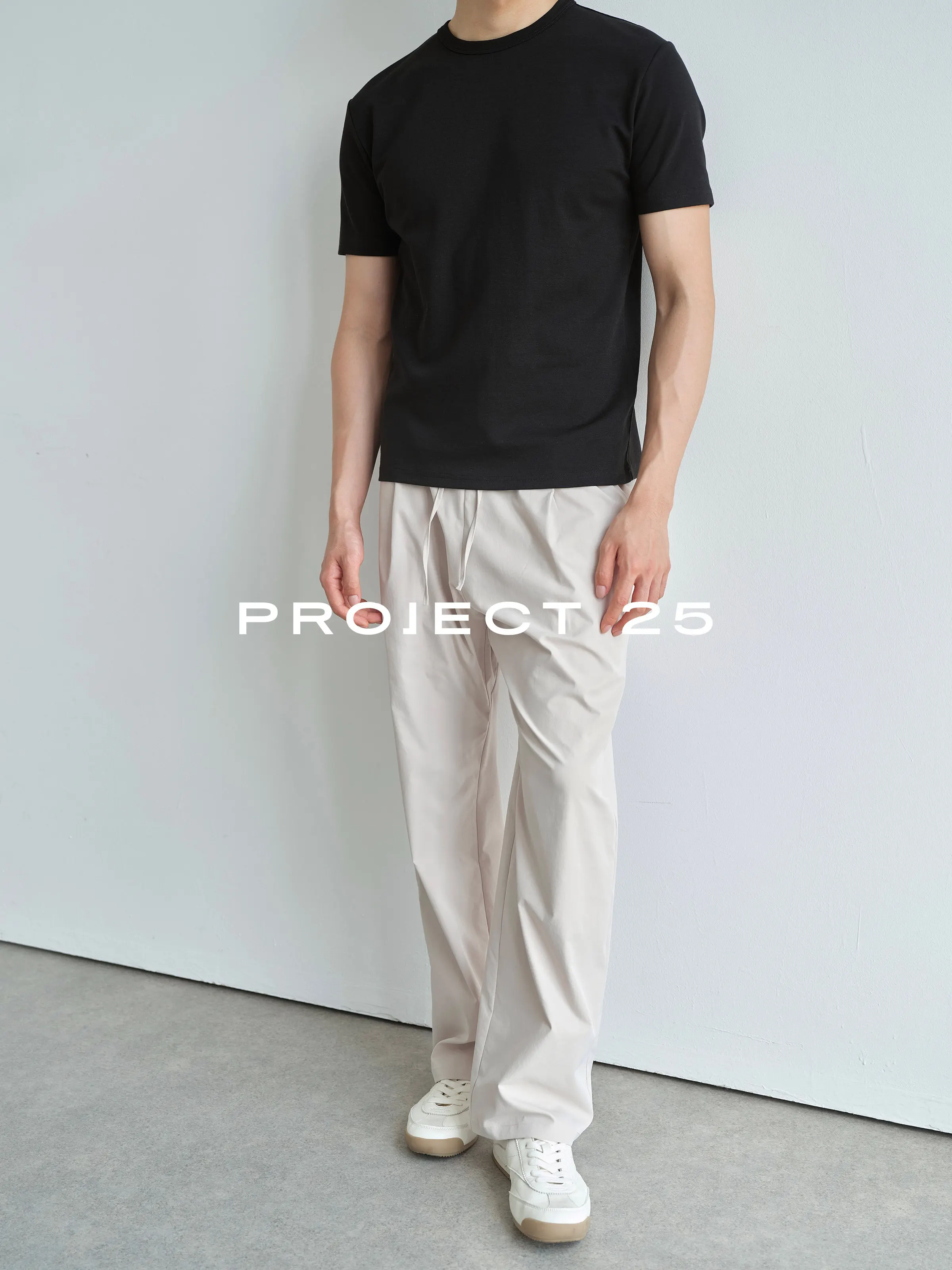 PROJECT 25 Mens Slim Fit T-Shirt Triacetate Tencel Blend Light Dry Wrinkle Resistant Machine Washable