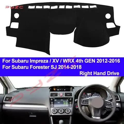 Per Subaru Impreza/XV/WRX 4th GEN 2012 - 2016 Forester SJ 2014 - 2018 Dash Zerbino Cruscotto Copertura Destra Parasole Tappeto