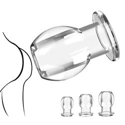 Transparent Hollow Anal Plug Butt Dilator For Women Vaginal Expander Men Medical Washer Douche Enema Sex Toys Adult Games Erotic