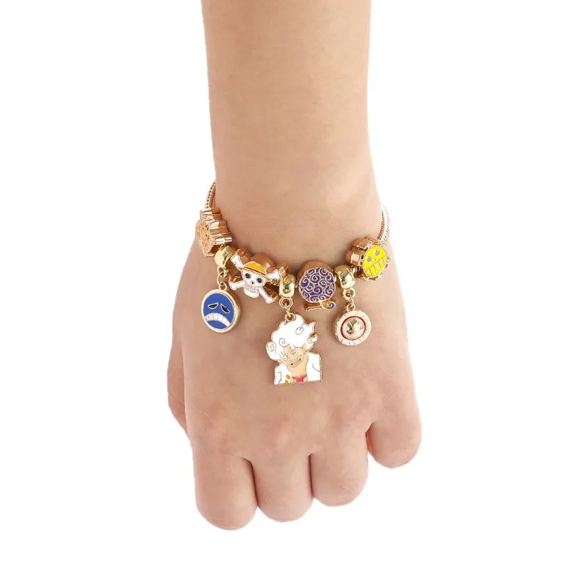 One Piece Monkey·D·Luffy Sanji Anime merchandise personalized creative bracelet couple versatile bracelet Valentine's Day gift view 5
