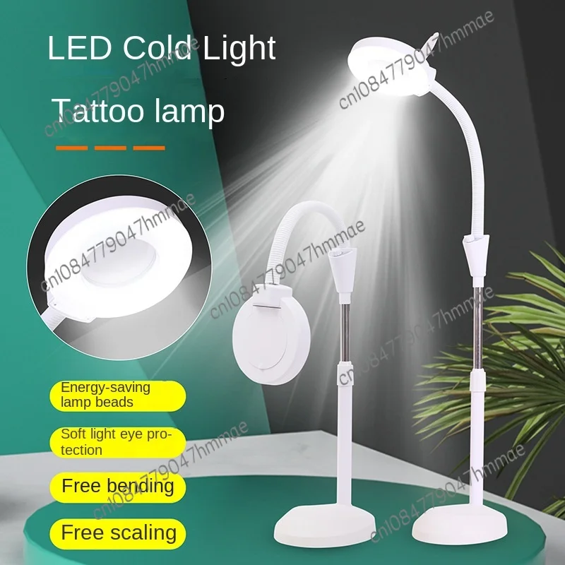 

LED Tattoo Lamp Beauty Salon 8 Times Magnifying Glass Cold Light Lamp Songyue Floor Lamp