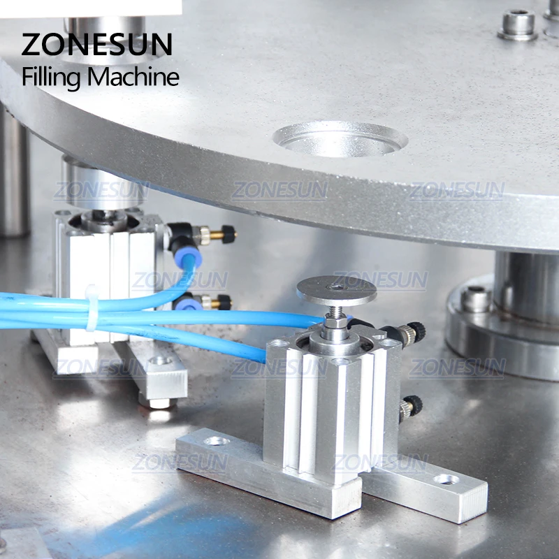 ZONESUN ZS-GF900C Automatic Filling Sealing Machine Pneumatic Rotary Type Water Milk Cup Liquid Coffee Nespresso Filler