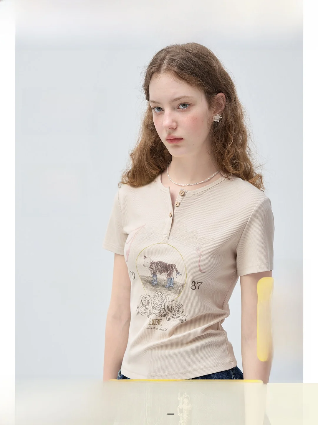 

plus Size Women's T-Shirt Shoulder Width Regular Print Slim Fit Short Sleeve Commute Style Comfortable Breathable Summer Top