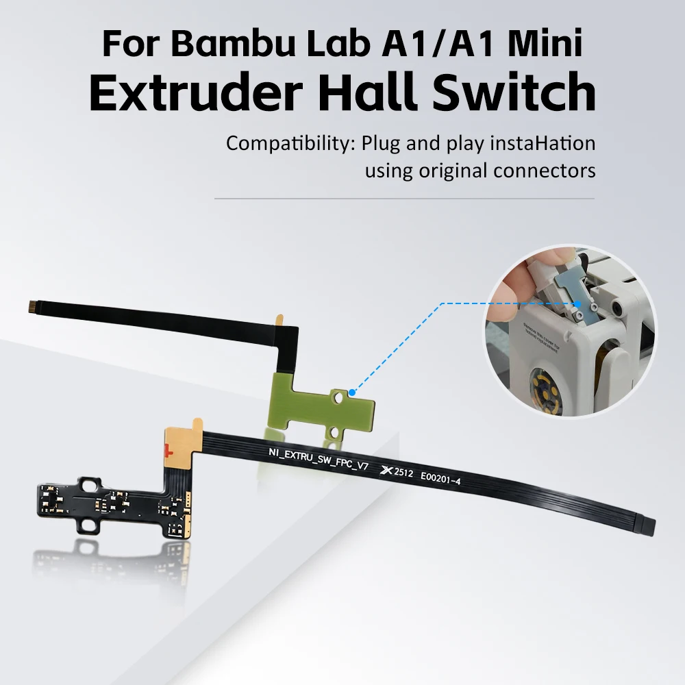 For Bambu Lab A1/A1 Mini  Filament Sensor Base A1/A1 Mini Filament Sensor Hall Switch Board Bambu Lab  A1 Extruder Accessories
