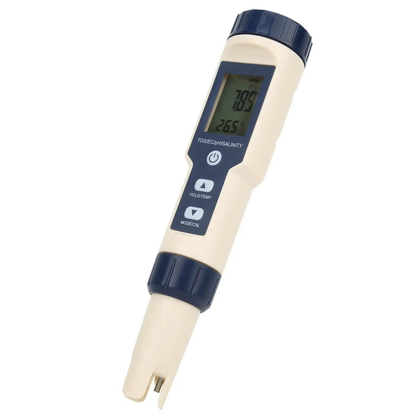 EZ-9909 Probador portátil de calidad del agua 5 en 1: medidor de pH, salinidad, temperatura, TDS y EC