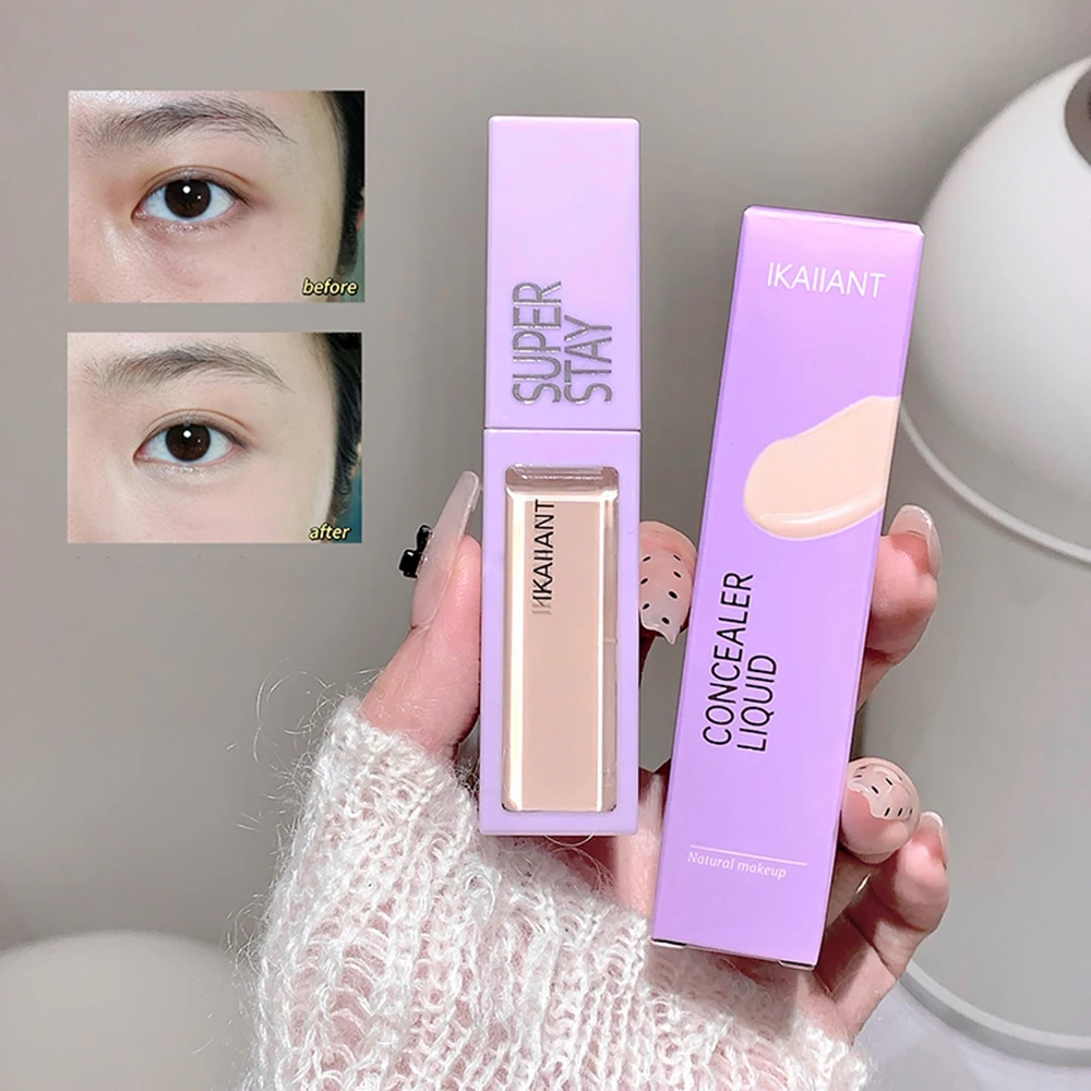 IKAIIANT コンシーラー リキッドは、くまやニキビ跡を明るく隠し、肌の色合いを補正し、完璧なメイクアップを実現します。