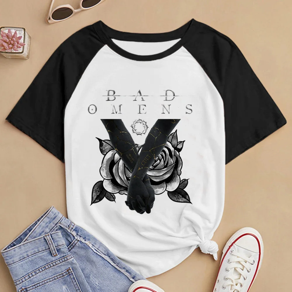 Bad Omens Tee women graphic harajuku top girl Japanese clothing