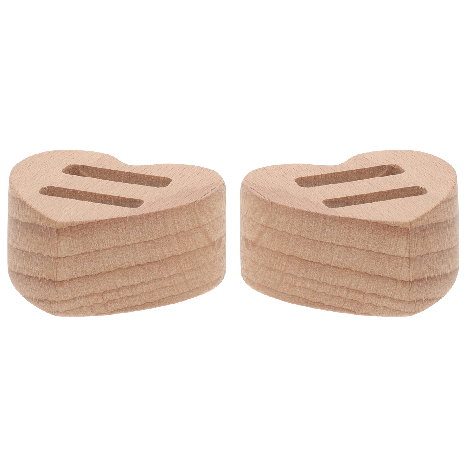 

2pcs Wooden Ring Display Holder Heart Shape Rack Heart Shape Ring St Home Jewelry Shop Storage ganizer Engagement Holder
