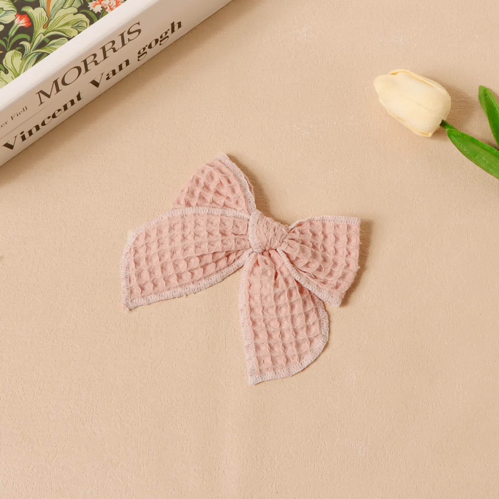 1pc Hair Clips for Baby Girls Linen Cotton Bows Hairpin Child Hair Accessories Kids Princess Barrette Spring Headwear
