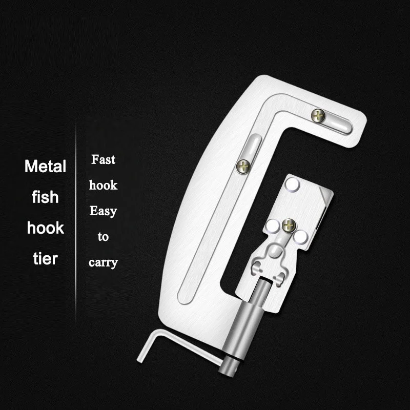 FLYSAND High Quality Semi Automatic Fishing Hooks Line Tier Machine  Stainless Steel Hook Line Knotter Tying Binding Device Tool - AliExpress 18