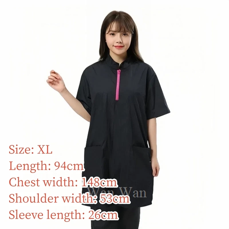 NONE Pet Groomer Uniform Long Black M 10