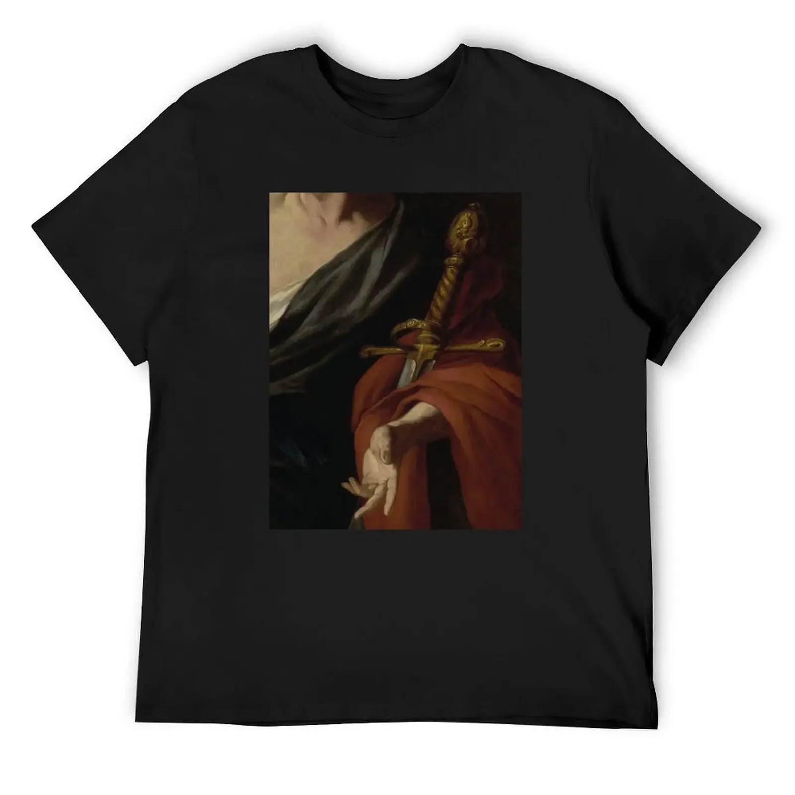 

Joan of Arc painting detail T-Shirt vintage hippie clothes tops t shirt men