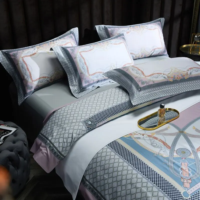 2022 New High-end Plush Cotton 100S Digital Printed Bedding Series